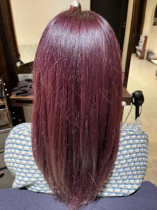 ロング カラー Aina🩶 艶カラー🩶のヘアスタイル