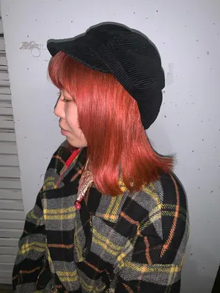 セミロング カラー ピンクベージュ/新潟 万代/高橋桃葉🍑のヘアスタイル