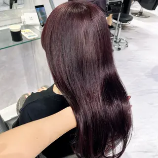 ロング カラー 🫧うる艶トレンド 🫧透明感カラーのヘアスタイル
