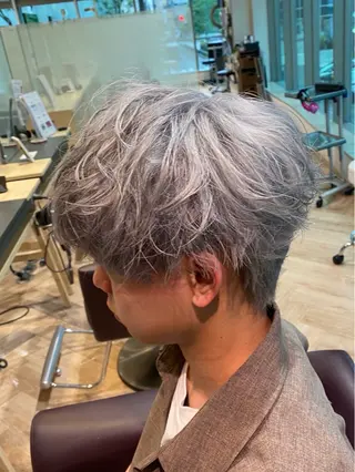 メンズ メンズ特化/フェザー /パーマ/伊勢元のヘアスタイル