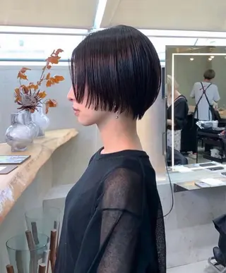ショート 髪質改善✨縮毛矯正 ショートボブ/ともきのヘアスタイル