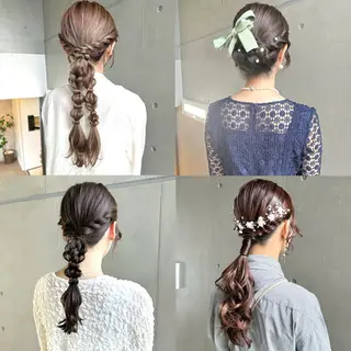 ヘアアレンジ 透明感カラー🪡🤍 nanao🤍🪡のヘアスタイル