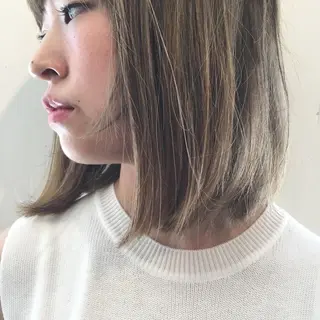 ミディアム カラー 💘透明感カラー💘 沖本 将宏のヘアスタイル