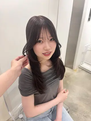 カラー Euphoria銀座店所属・Wカラー/縮毛矯正 🎀𝐒𝐀𝐊𝐈のヘアスタイル