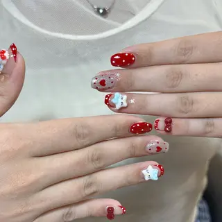 ネイル 🍄Rina🍄 韓国風ネイルのネイルデザイン