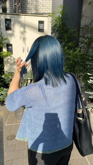 カラー 個性派ネイル シノのネイルデザイン