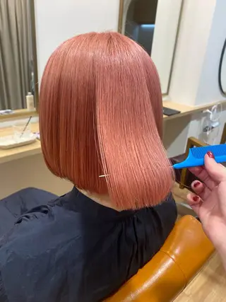 ミディアム akane/ 縮毛矯正/暖色のヘアスタイル