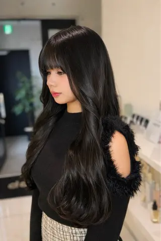 ロング karina🌿レイ ヤーカット/髪質改善のヘアスタイル