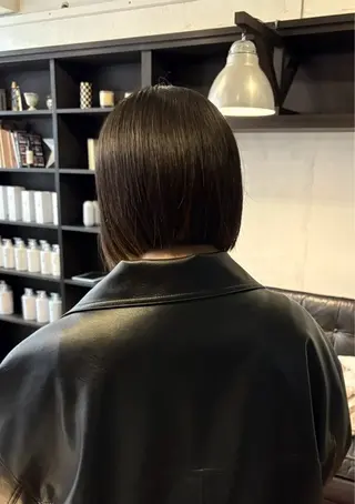 ミディアム ササノ セナのヘアスタイル