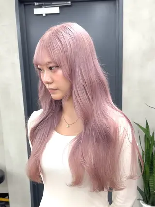 ロング カラー nico TOKYO 渋谷所属・ブリーチ ハイトーン 特化🌈フジタハルキのヘアスタイル
