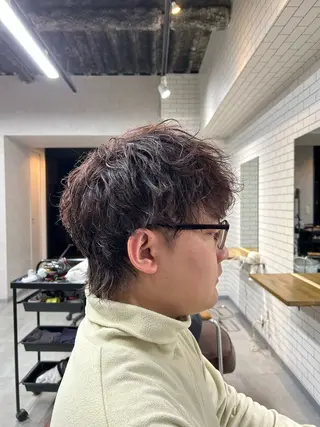 ショート カラー メンズ メンズ特化/マッシュ 小原  啓裕のヘアスタイル