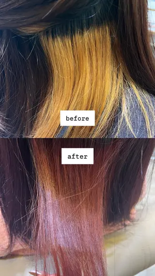 カラー インナーブリーチ募集 おおつる🌻のヘアスタイル