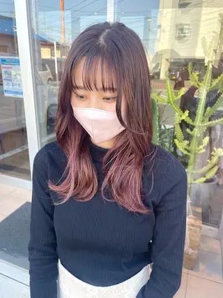 カラー ベージュ/透明感/ 桃子🎀のヘアスタイル