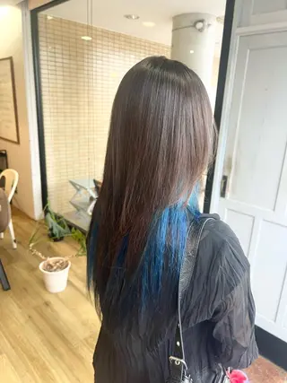 ロング カラー 堀 望美のヘアスタイル