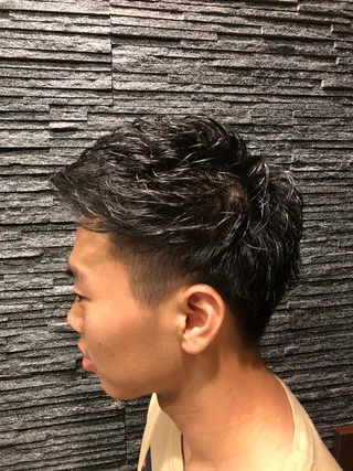 ショート パーマ メンズ カット指名No1漆原 聡のヘアスタイル