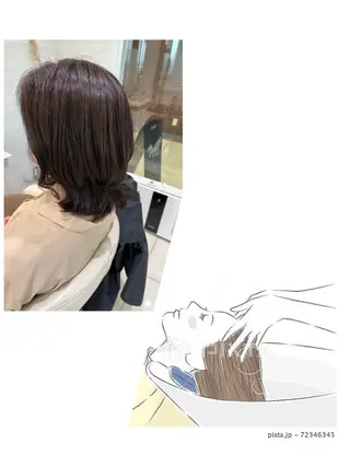 ミディアム 🦉西野 🦊真裕のヘアスタイル