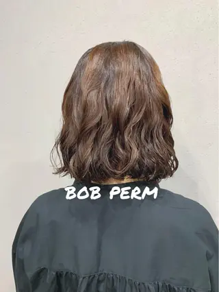 パーマ ボブパーマコテ巻き風 パーマNo1深江秀平のヘアスタイル