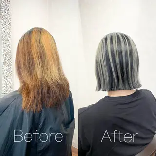 ミディアム カラー _White所属・ＳＨＩ ＺＵのヘアスタイル