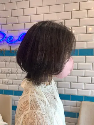ショート 新宿/韓国レイヤー 髪質改善カラー/角所のヘアスタイル