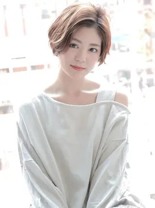 ショート ヘアリゾート粋　新宿三丁目本店所属・前地 麻衣のヘアスタイル