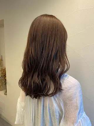 セミロング カラー ハイトーン×似合わせ 🌱中川慎之介のヘアスタイル