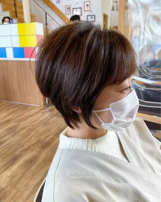 ショート カラー パーマ 🌼大人美人ショート 佐藤慎哉🌼のヘアスタイル