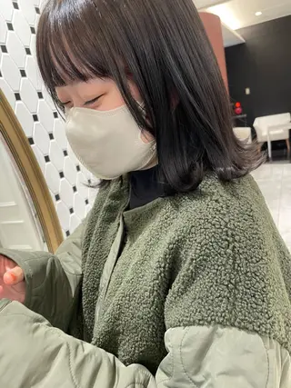 ミディアム 韓国風パーマ/ヘア セット/店長みづきのヘアスタイル