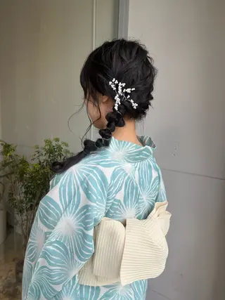 ヘアアレンジ 藤井 美歩/赤髪のヘアスタイル