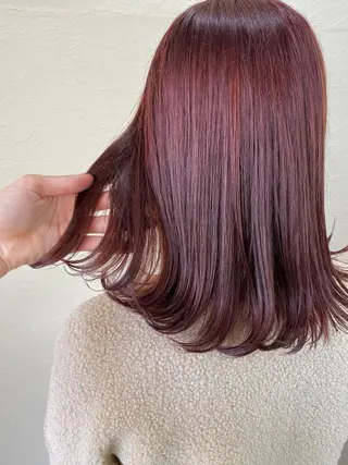 セミロング カラー ENIF ヤマグチアツコのヘアスタイル