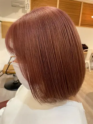 ショート カラー ✨赤味消しカラー✨ 韓国ヘア/古川恭平のヘアスタイル