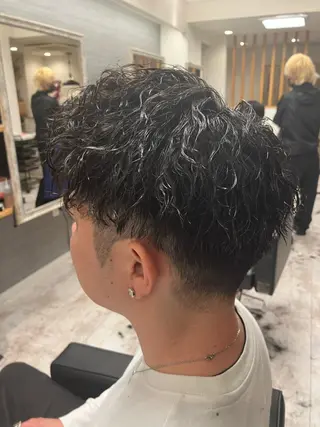 パーマ メンズ メンズ特化/パーマ/ フェードWATARUのヘアスタイル