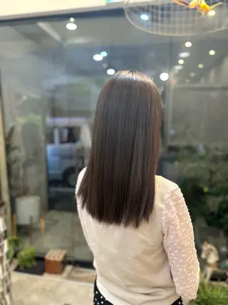 セミロング カラー 村上 滉弥のヘアスタイル