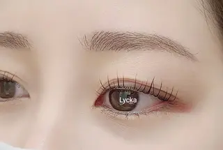 アイブロウ lash&brow Lyckaのマツエク・マツパデザイン