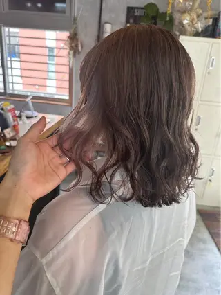 ミディアム カラー C'LD Hair Produce【シールドヘアープロデュース】所属・シールドヘアー/那覇 /縮毛矯正/ブリーチのヘアスタイル
