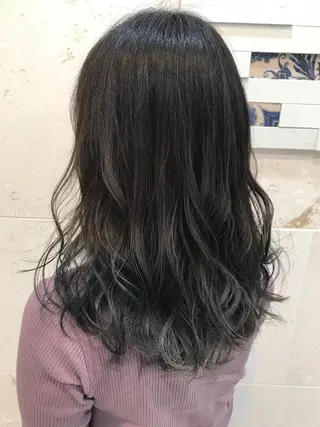 セミロング カラー 💘カラー人気Ｎｏ. １💘SAYAのヘアスタイル
