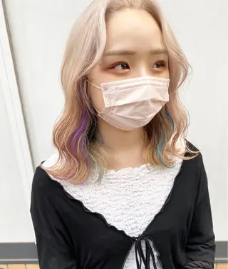 ミディアム stylist 大須賀 裕矢のヘアスタイル