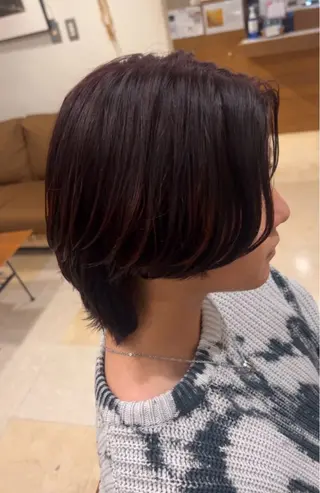 カラー メンズ れい/ダブルカラー/ レイヤー/髪質改善/のヘアスタイル