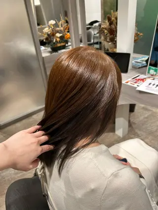 セミロング カラー hair＆make CIEL所属・武井 哉子のヘアスタイル