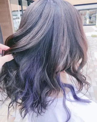 ロング 太白区白髪ぼかし/ ボブカット/千葉達人のヘアスタイル