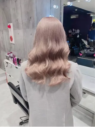 セミロング カラー ヘアアレンジ 🇰🇷韓国ヘア TAKUMI🐯💎のヘアスタイル