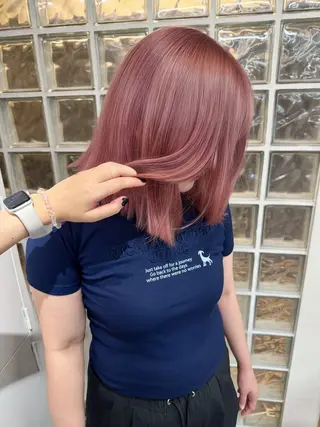 ロング カラー PELE アネックス梅田茶屋町店所属・PELE ハイトーン RIMUのヘアスタイル