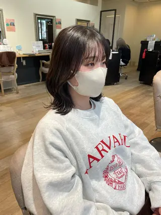 ミディアム 亀川蓮 Agu hairのヘアスタイル