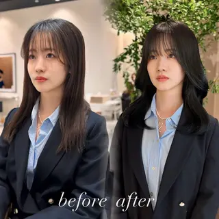 セミロング Sayu🤍ktwo -nagoyaのヘアスタイル