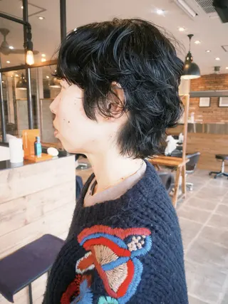 ショート パーマ GUESTs所属・優音 /YUi/パーマのヘアスタイル