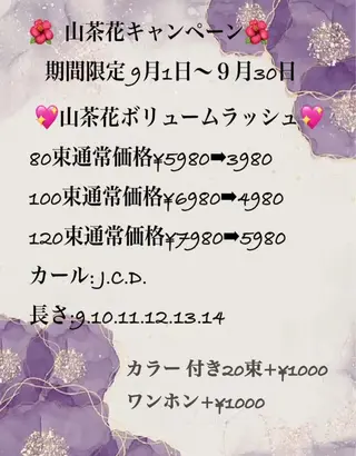 マツエク・マツパ salon de Reiのマツエク・マツパデザイン