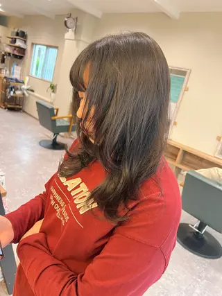 ロング ブリーチ/ストレート ダブルカラーtetoのヘアスタイル