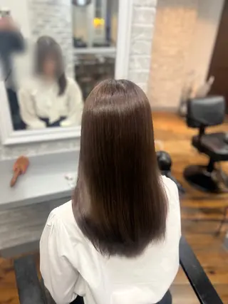 ロング 【💖ブリーチ/ 縮毛矯正】あおい🌷のヘアスタイル