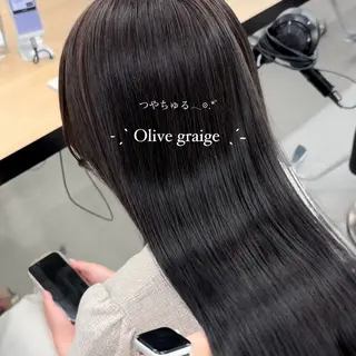 ロング カラー 暗髪🩶ラベンダー/ ブルー/ユウナ🤍のヘアスタイル