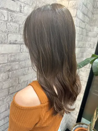 セミロング EARTH/A岡山店 片岡愛のヘアスタイル