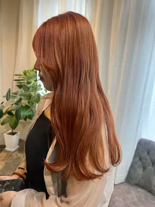 ロング カラー 中井 一葉のヘアスタイル